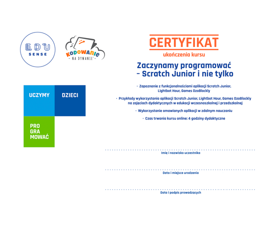 Zaczynamy programować - Scratch Junior i nie tylko